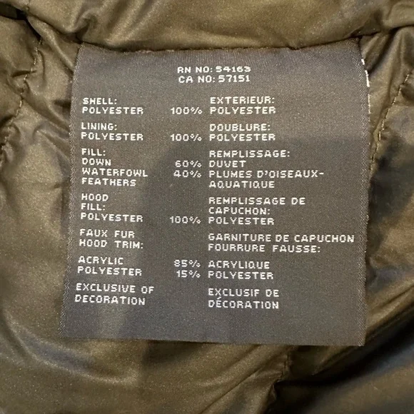 Andrew Marc New York Full Zip Faux Fur Down Feather Hooded Olive Puffer Coat - Picture 6 of 9